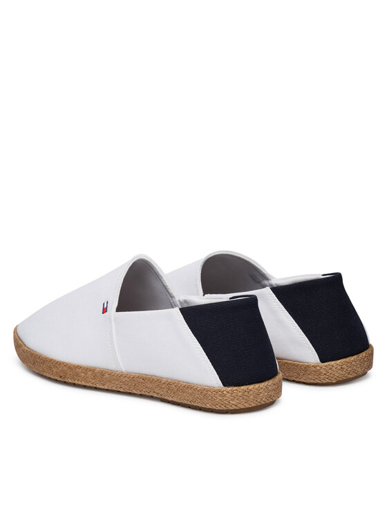 Tommy Hilfiger Tommy Hilfiger Espadrilės Core Hilfiger Espadrille Textile FM0FM05792 Balta