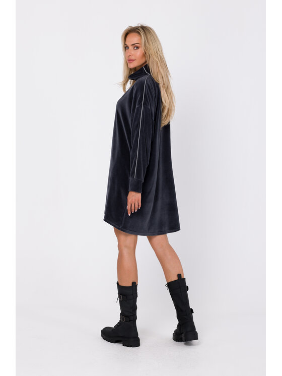 Made of Emotion Made of Emotion Každodenné šaty M764 Sivá Modern Fit
