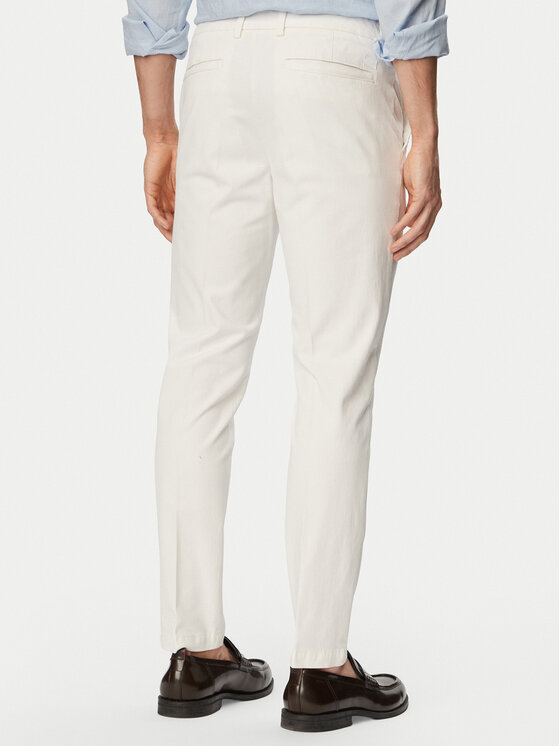 BOSS BOSS Pantaloni chino H-Kaiton1 50543312 Bianco Slim Fit