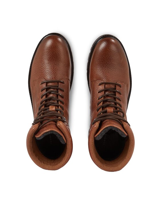 Tommy Hilfiger Tommy Hilfiger Žygio batai Warm Padded Hilfiger Lth Boot FM0FM04802 Ruda