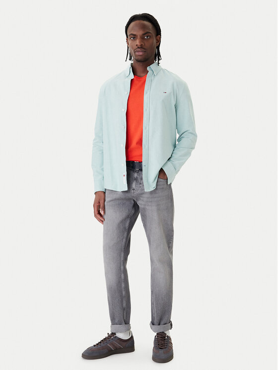 Tommy Jeans Tommy Jeans Риза DM0DM21298 Зелен Regular Fit