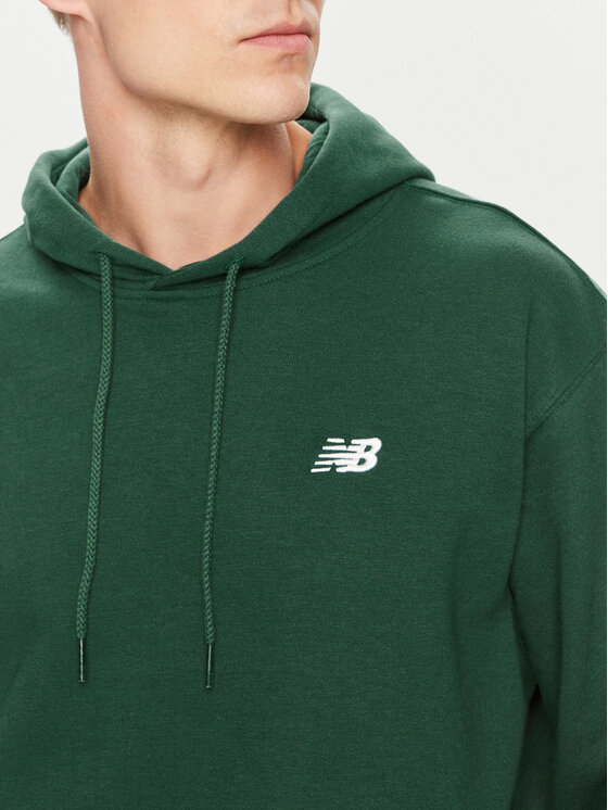New Balance New Balance Bluza Small Logo MT41508 Zielony Regular Fit