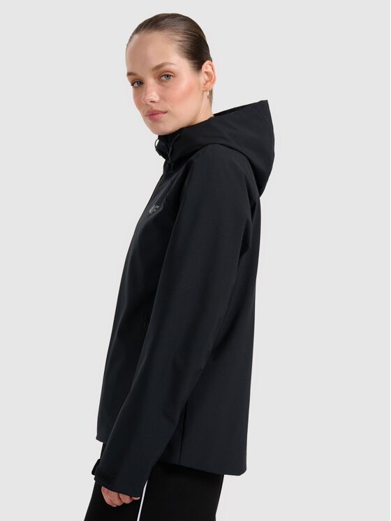 4F 4F Giacca di transizione 4FRAW25TTJAF0965-20S Nero Regular Fit