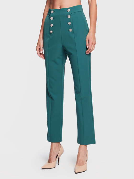 custommade pantalon en tissu parilla 999425538 vert regular fit