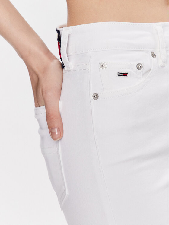 Tommy Jeans Tommy Jeans Jeansy Sylvia DW0DW15507 Bílá Skinny Fit
