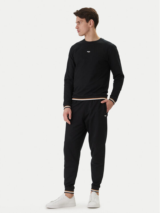 BOSS BOSS Mikina Iconic 50554836 Čierna Regular Fit