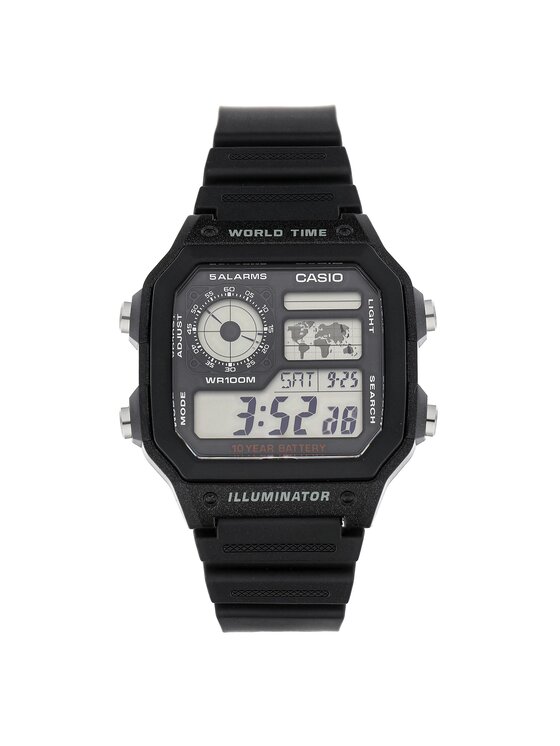 Casio Pulkstenis AE-1200WH-1AVEF Melns