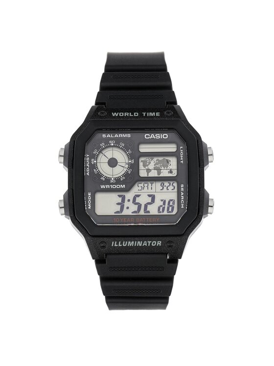 Casio Zegarek AE-1200WH-1AVEF Czarny