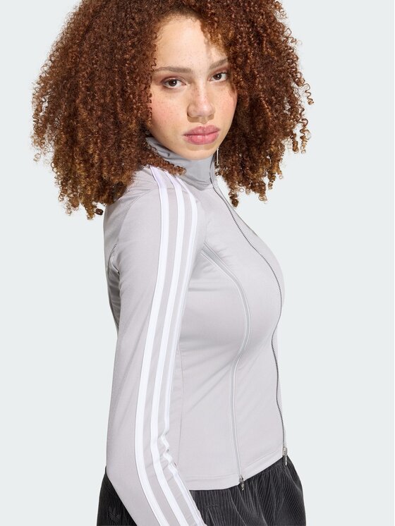 adidas adidas Longsleeve 165372 Szary Slim Fit