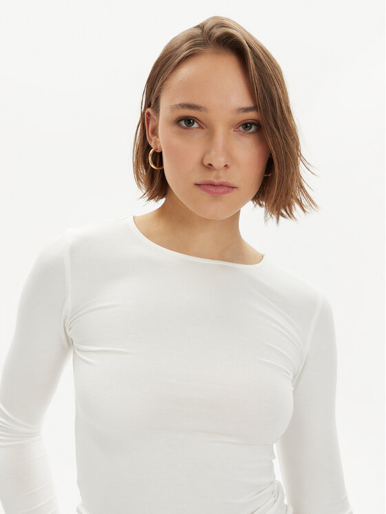 Gina Tricot Gina Tricot Μπλουζάκι 20789 Λευκό Slim Fit