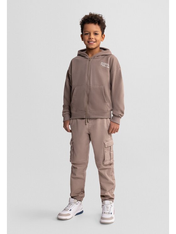minoti minoti Bluza NOSFLEECE404 Beżowy Loose Fit