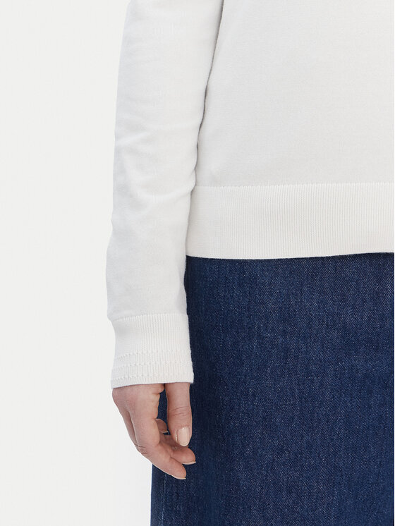 Tommy Hilfiger Tommy Hilfiger Πουλόβερ WW0WW42049 Λευκό Regular Fit