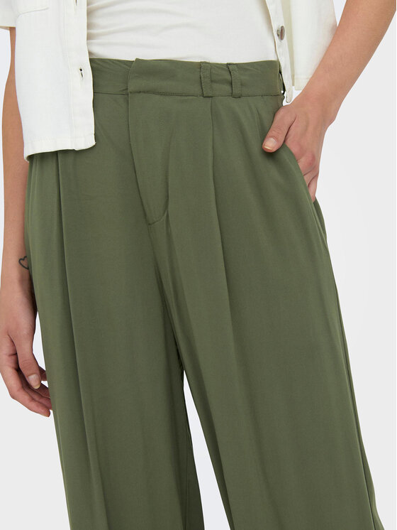 ONLY ONLY Παντελόνι υφασμάτινο Nova 15306567 Πράσινο Regular Fit