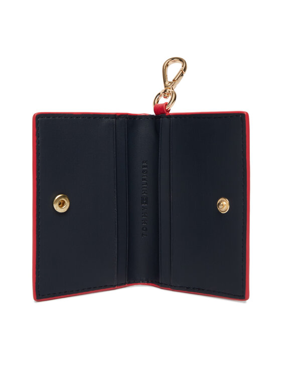 Tommy Hilfiger Tommy Hilfiger Etui na karty kredytowe Th Icon Cc Holder W/Strap AW0AW18480 Czerwony