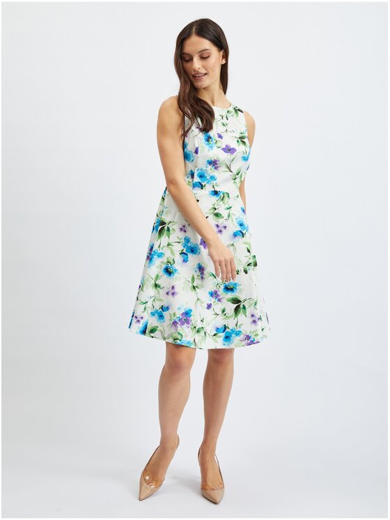 Orsay Orsay Sukienka 471710458000__40 Biały Regular Fit