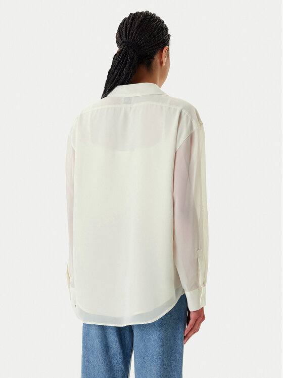 Calvin Klein Calvin Klein Koszula LV044B902G Écru Regular Fit