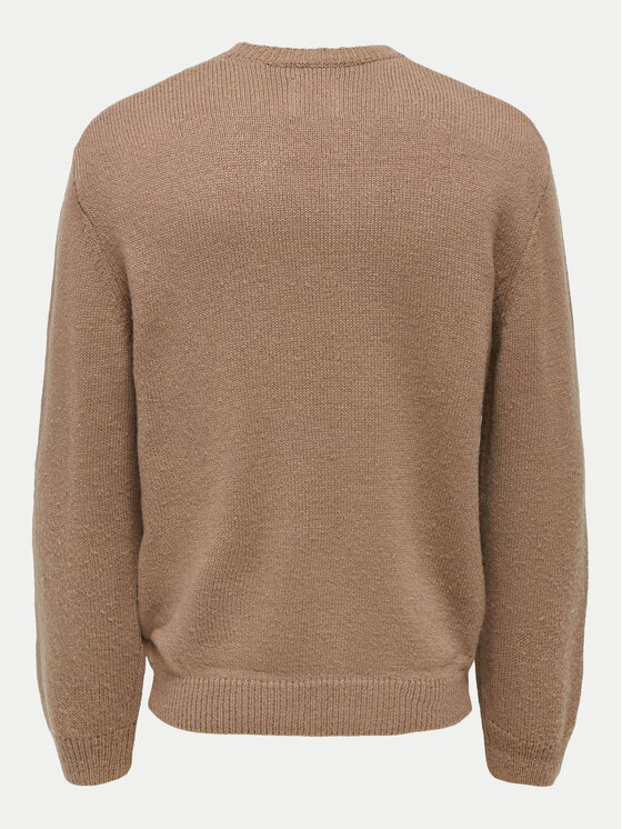 Only & Sons Only & Sons Sweter Anthony 22029798 Beżowy Regular Fit