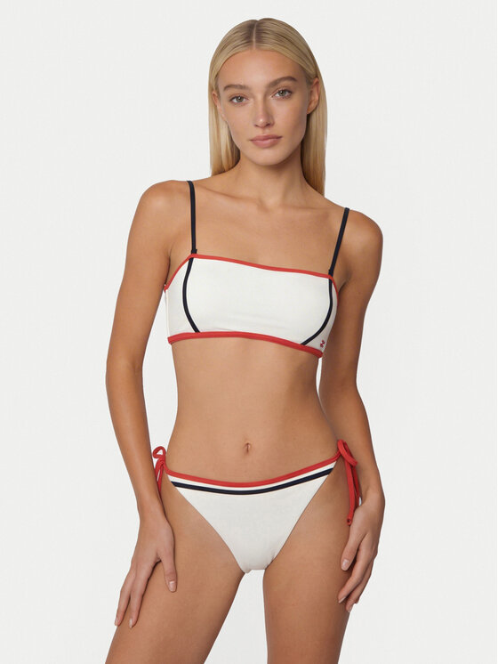 Tommy Hilfiger Tommy Hilfiger Горнище на бански UW0UW06373 Екрю