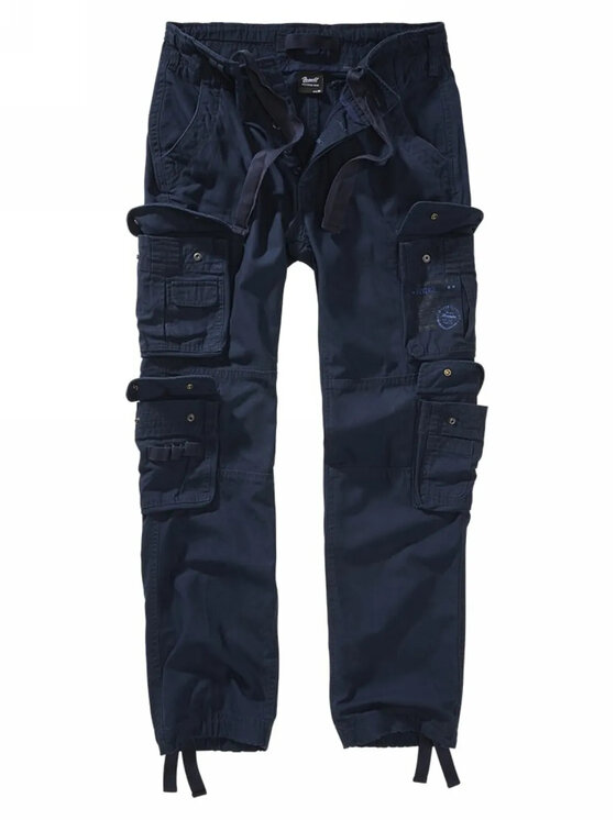 Brandit Brandit Spodnie materiałowe 1016.8 Granatowy Slim Fit