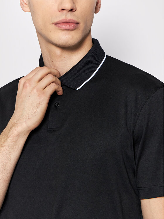 Selected Homme Selected Homme Tricou polo Leroy 16082844 Negru Regular Fit
