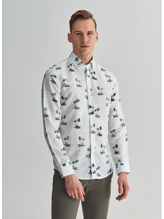 Pako Lorente Pako Lorente Koszula P22SF-1X-011 Biały Slim Fit