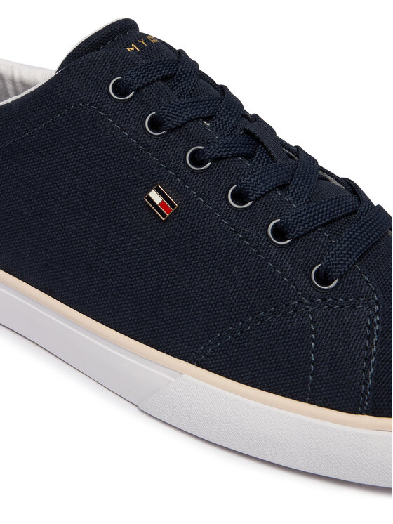 Tommy Hilfiger Tommy Hilfiger Sportcipők Th Low Profile Vulc Canvas FW0FW09102 Sötétkék