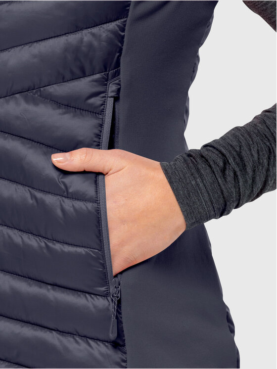 Jack Wolfskin Jack Wolfskin Αμάνικο Μπουφάν Routeburn Pro Ins Vest 1207202 Γκρι Slim Fit
