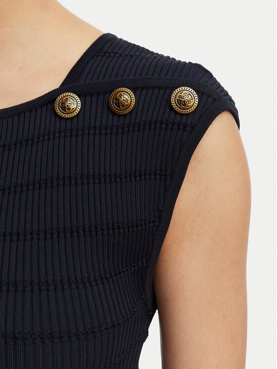 Guess Guess Bluza W5YR12 Z0130 Mornarsko modra Regular Fit