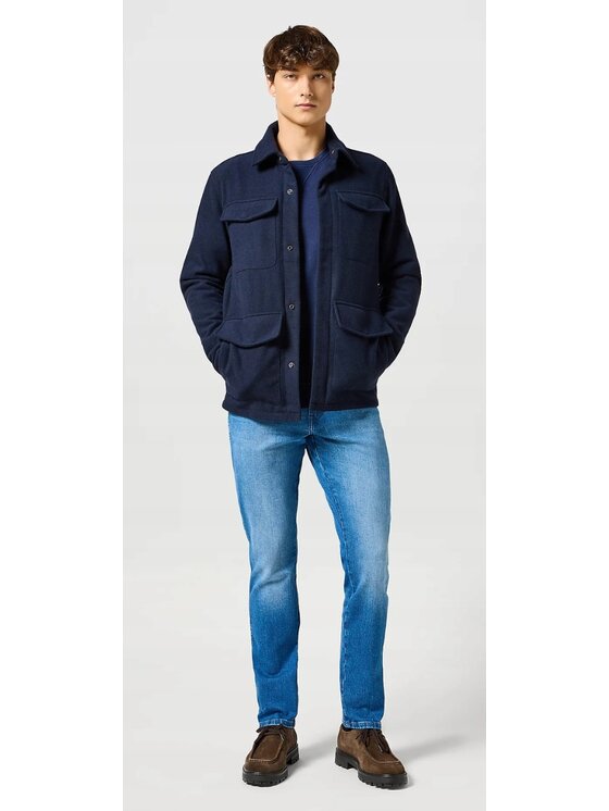 Wrangler Wrangler Jeansy Texas Slim Niebieski Slim Fit