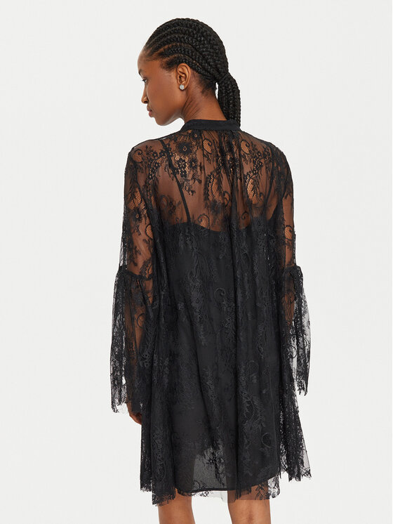 ViCOLO ViCOLO Coctailkleid TS0158 Schwarz Regular Fit