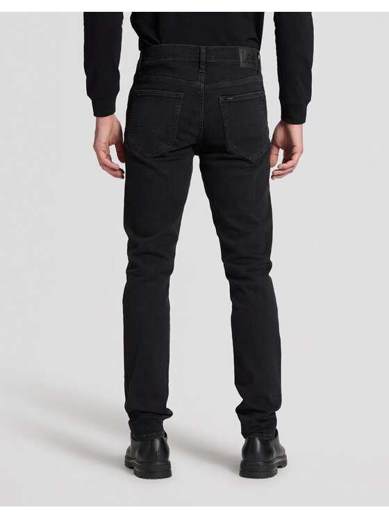Lee Lee Jeansy LUKE Czarny Slim Fit