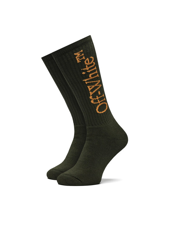 Off-White Off-White Calzini lunghi da uomo OMRA075S23KNI0015620 Verde