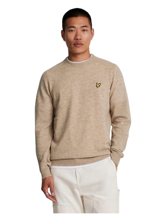 Lyle & Scott Lyle & Scott Sweter kn2114v-x320 Beżowy Regular Fit
