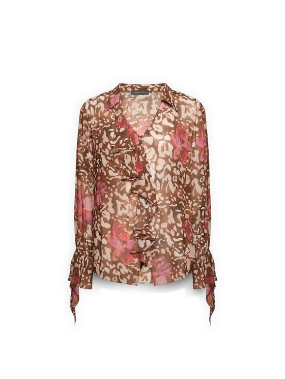 Elena Mirò Elena Mirò Blusa 2122P200192N001 Marrone Regular Fit