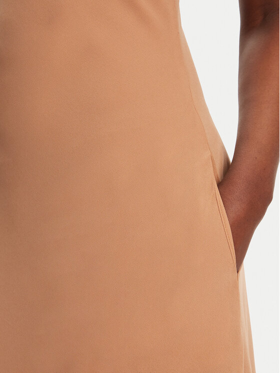 BARDOT BARDOT Koktel haljina Tatian Frill Trim 59885DB Smeđa Regular Fit