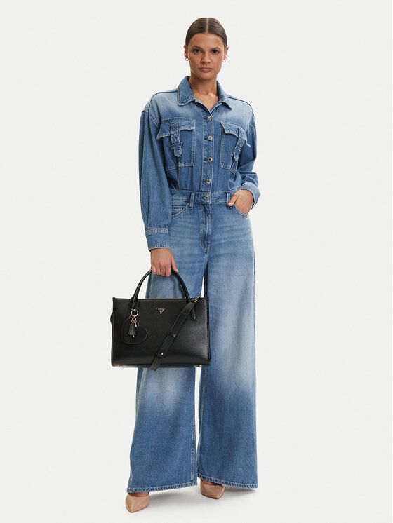 Guess Guess Дамска чанта Isobel HWBG99 32220 Черен