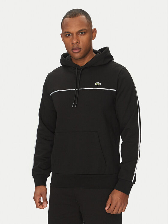 Lacoste Lacoste Bluză SH9808 Negru Classic Fit