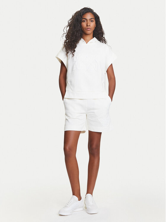 Emporio Armani Emporio Armani Športne kratke hlače EW000778 AF12186 U1131 Bela Loose Fit