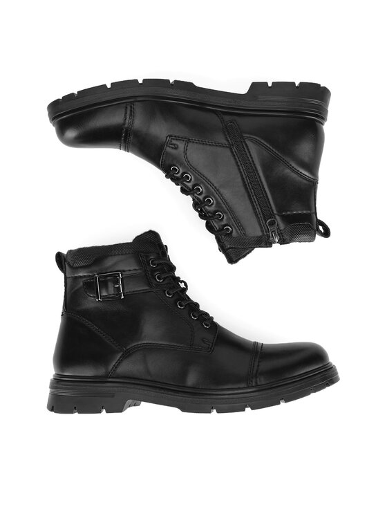 Lanetti Lanetti Schnürschuhe BENGAL-03 MBS Schwarz