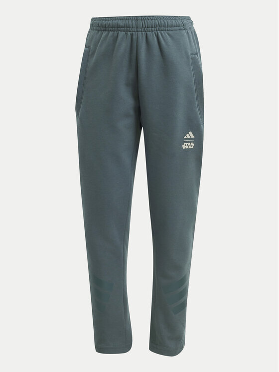 adidas adidas Donji dio trenerke Star Wars The Mandalorian™ JF3652 Zelena Regular Fit