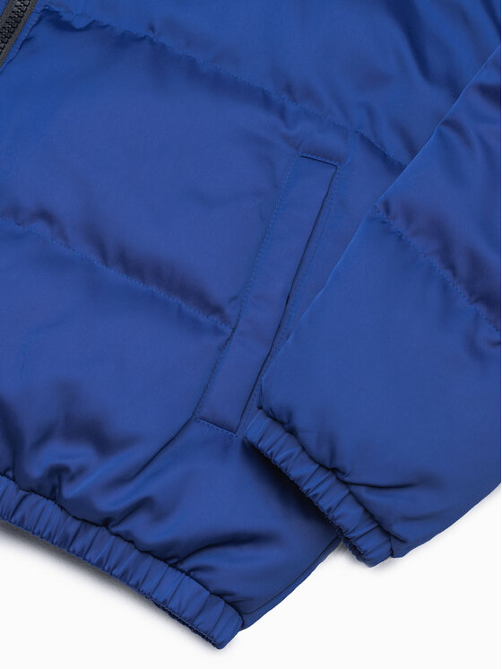 Ombre Ombre Zimní bunda C458 Modrá Regular Fit