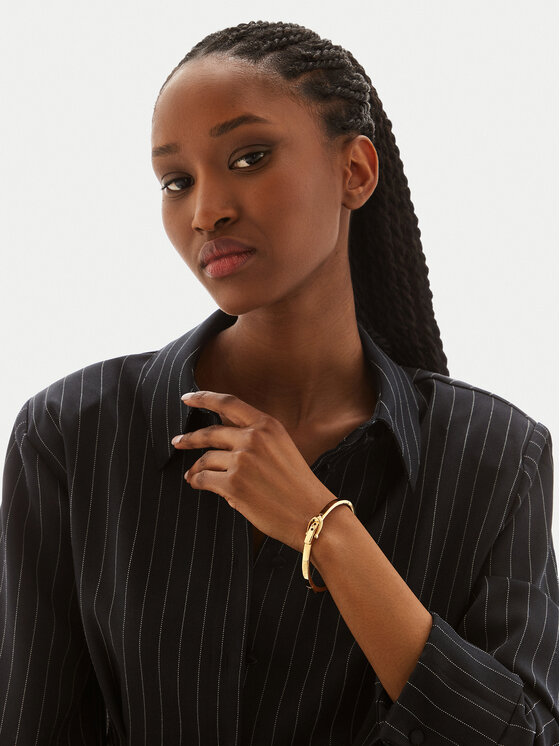 Coach Coach Гривна C Buckle Hinged Bangle Bracelet 37341898GLD710 Златист