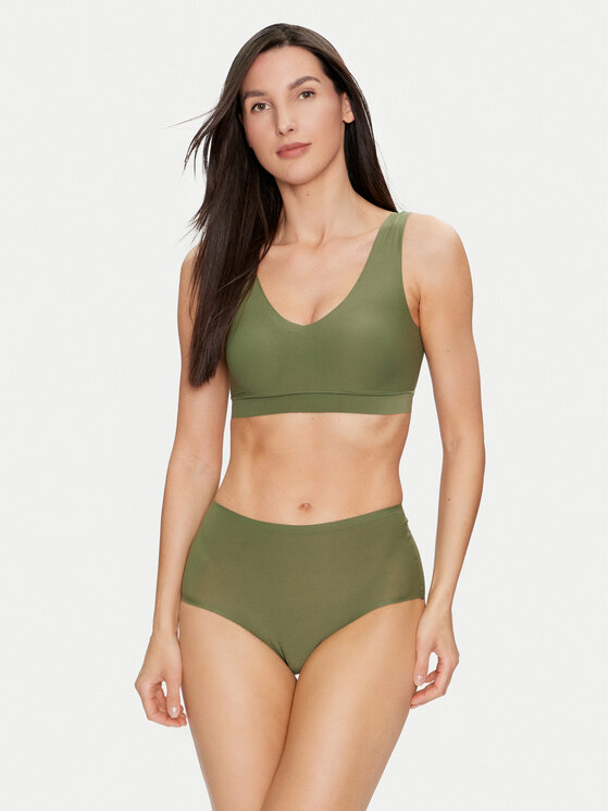 Chantelle Chantelle Mutande classiche a vita alta Soft Stretch C26470 Verde