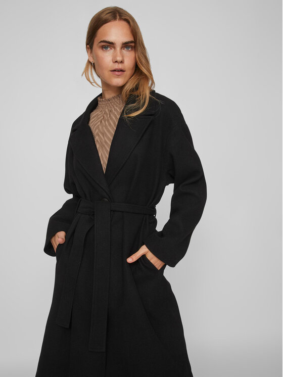 Vila Vila Übergangsmantel 14084347 Schwarz Regular Fit