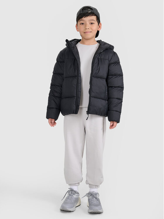 4F 4F Kurtka puchowa OUTERWEAR Czarny Regular Fit