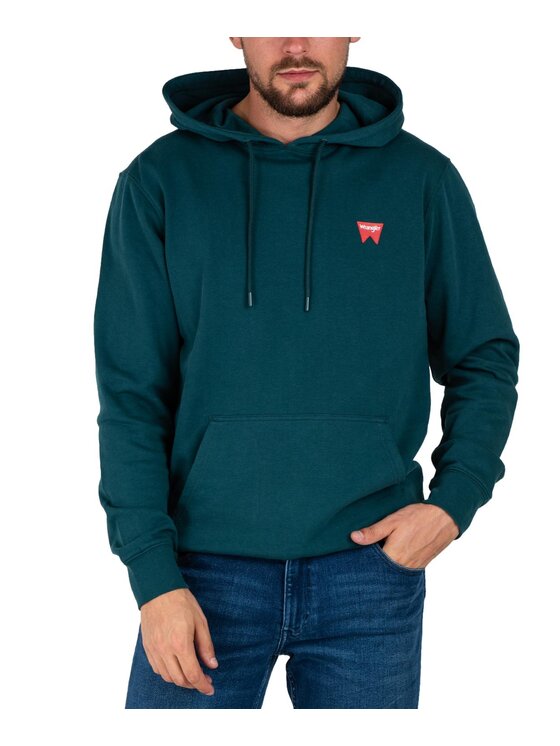 Wrangler Wrangler Bluza W651I3G03 Zielony Regular Fit