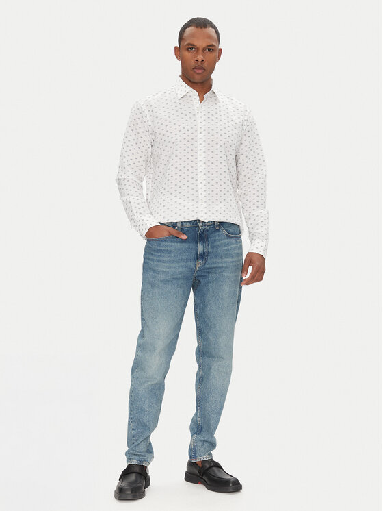 HUGO HUGO Košeľa Valerio 50539802 Biela Modern Fit