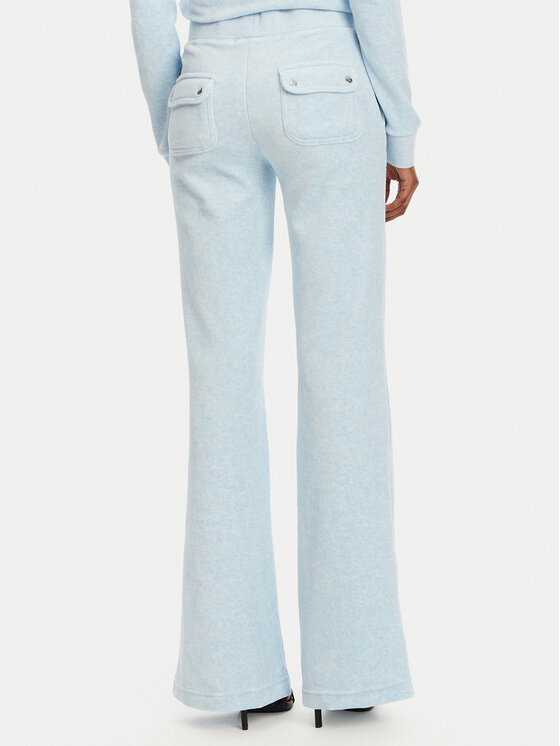Juicy Couture Juicy Couture Spodnji del trenirke Layla JCSEBJ001 Svetlo modra Flared Leg