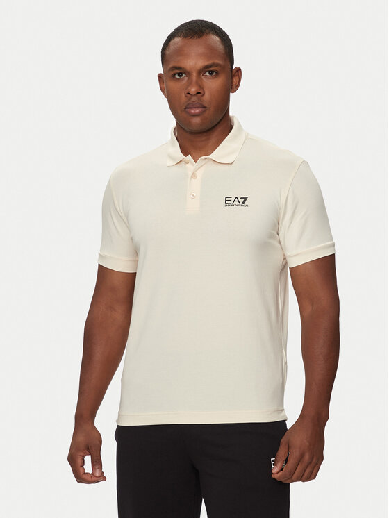 EA7 Emporio Armani Polo 8NPF14 PJVQZ 1713 Bēšs Regular Fit