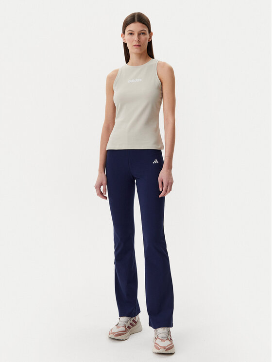 adidas adidas Leggings Essentials Small Logo JD3073 Tamnoplava Flare Fit